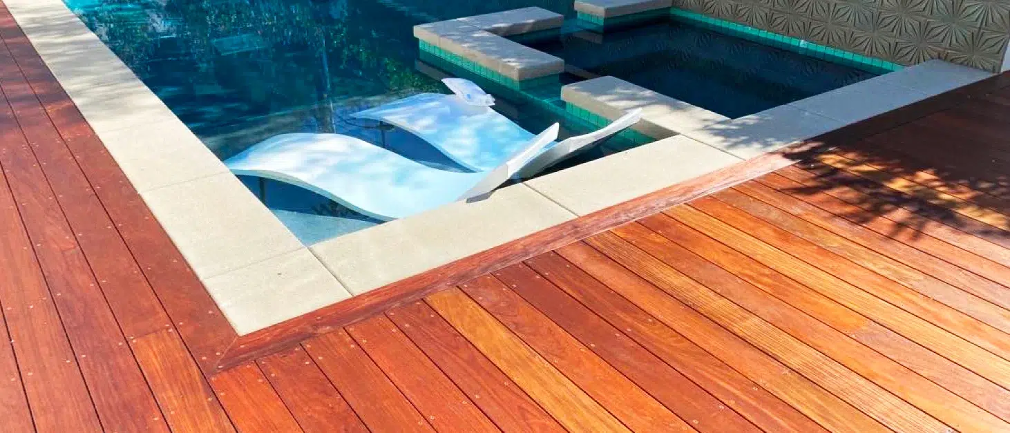 Jatoba Wood pool deck