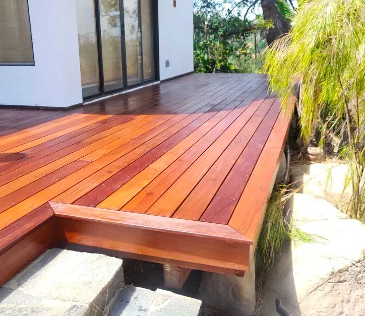 Jatoba Wood deck installation