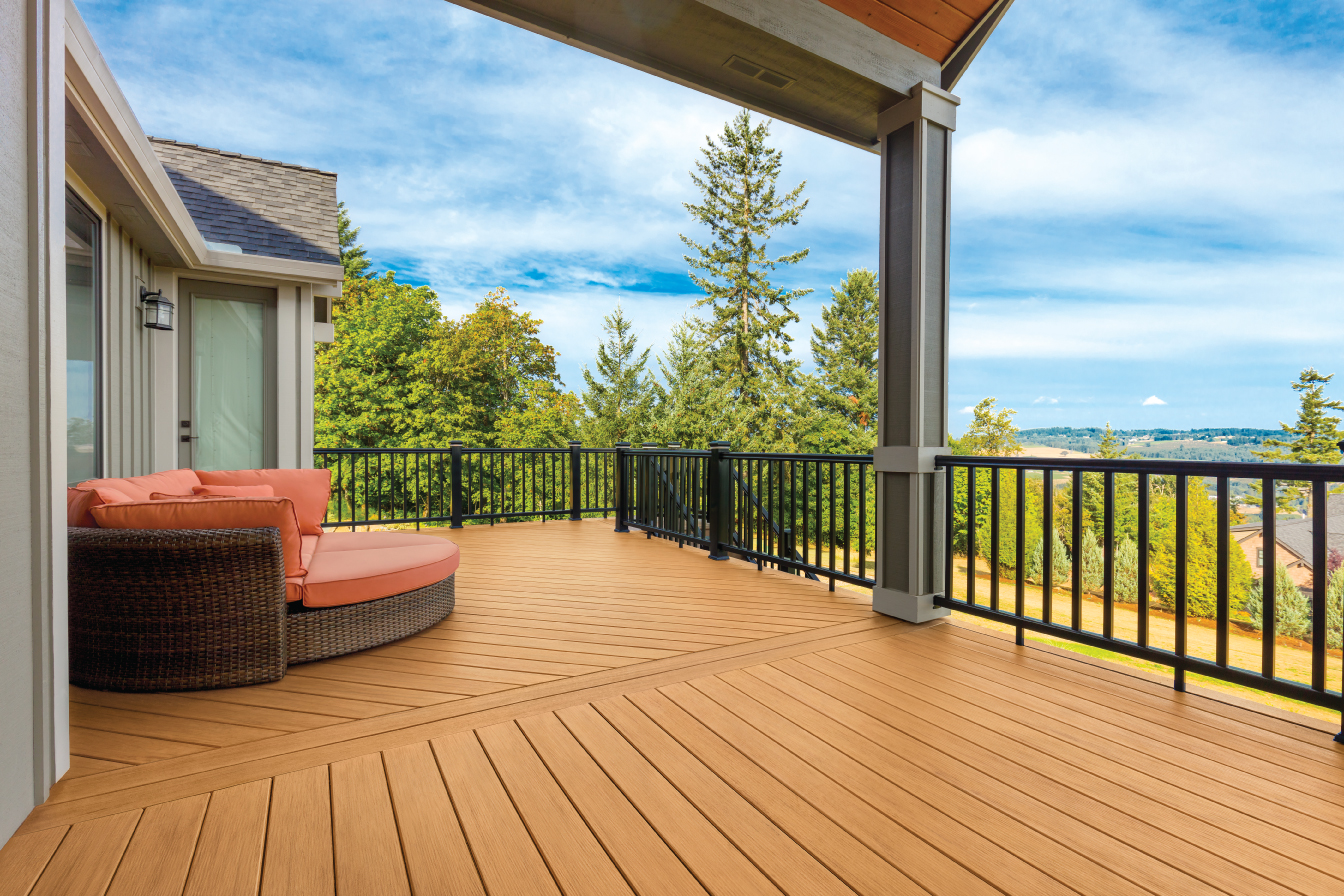 TimberTech Composite Decking materials For The Terrance - Coconut-Husk