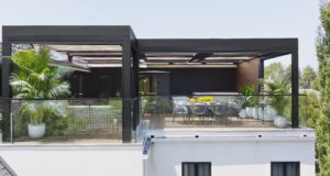 Innovative 3D deck design featuring multi-level layout and lighting