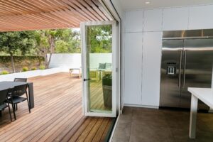 Ipe deck and indoor outdoor living