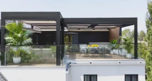 Composite deck for rooftop of LA home