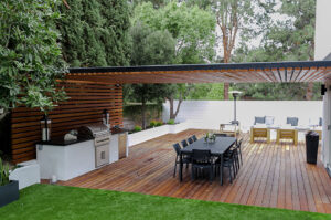 Efficient outdoor kitchen planner for seamless layouts