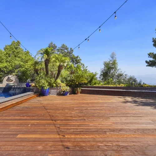 Ipe deck for Beverly Hills backyard