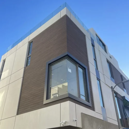Timbertech cladding on a Los Angeles commercial property.